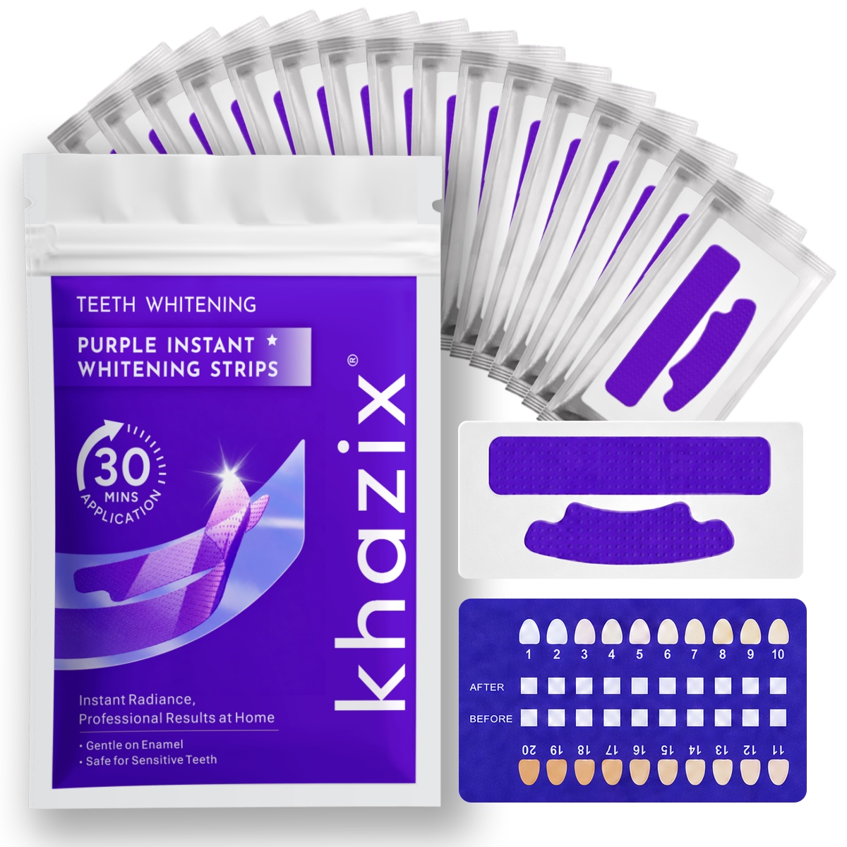 Teeth Whitening Retainer - 1/7 pairs Teeth Whitening Strips for