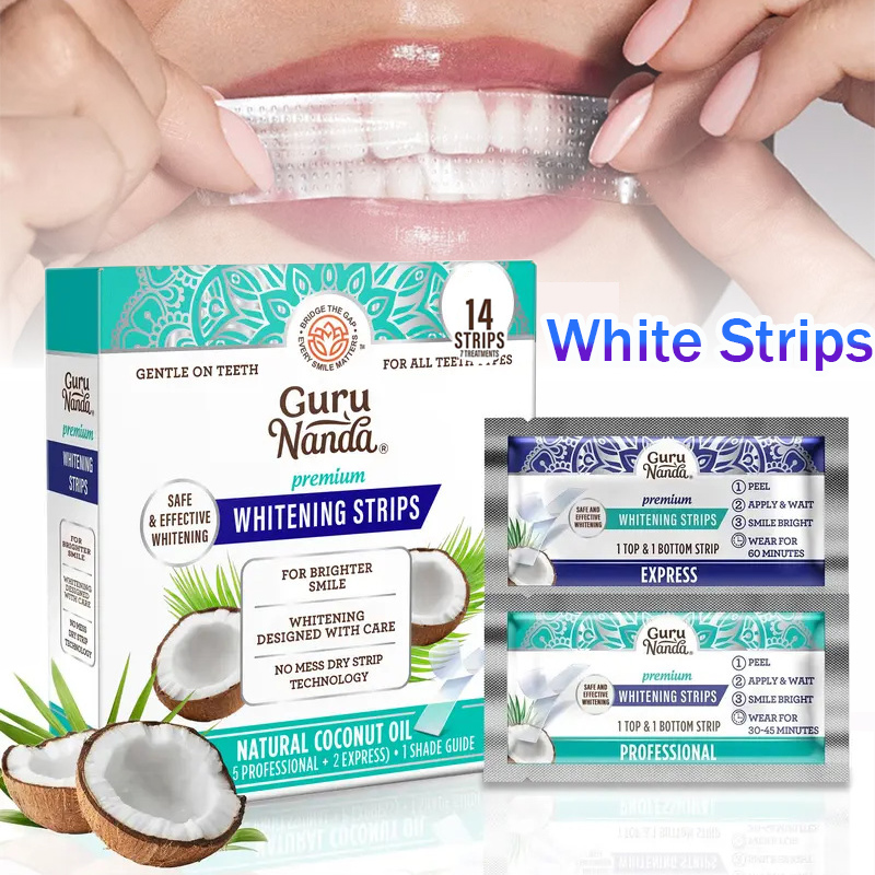 Teeth Whitening Retainer - 1/2/3 Boxes Coconut Oil White Strips,Tooth