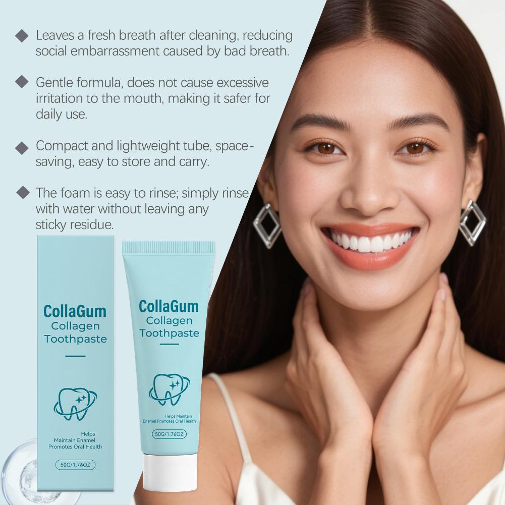50g CollaGum Collagen Toothpas - Teeth Whitening Promotion review and price