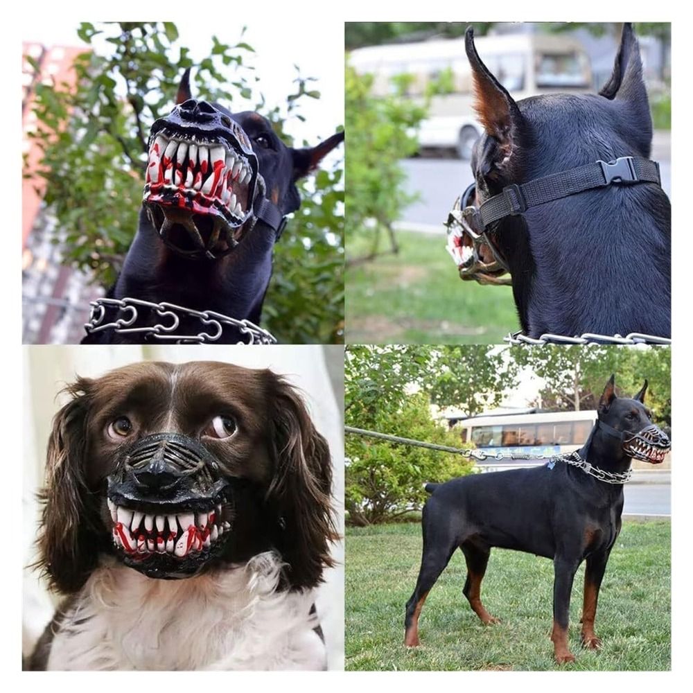 Spooky Latex Scary Dog Muzzle  - Teeth Whitening Mask review and price