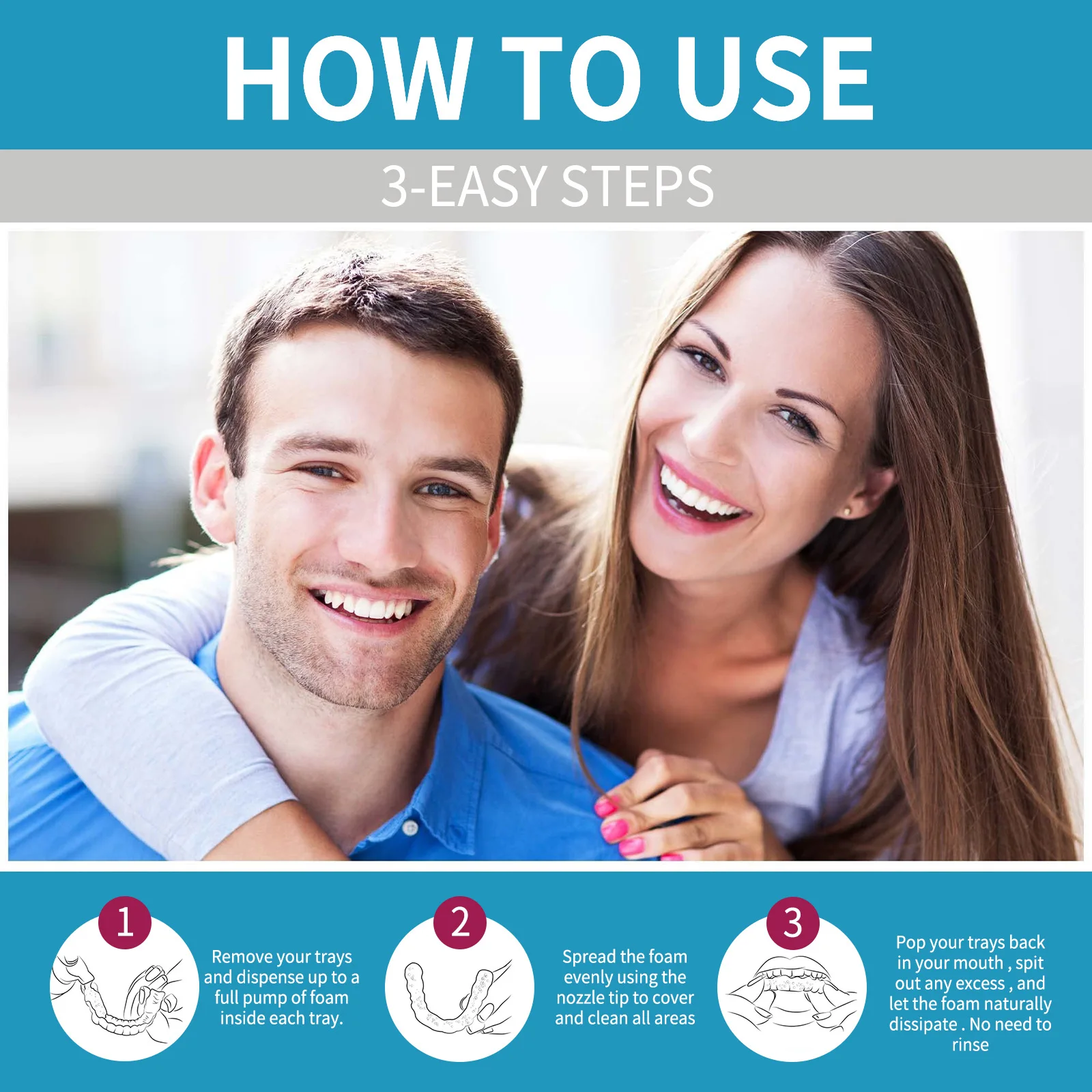 Aligner Denture Cleaner Foam D - Teeth Whitening Retainer review and price