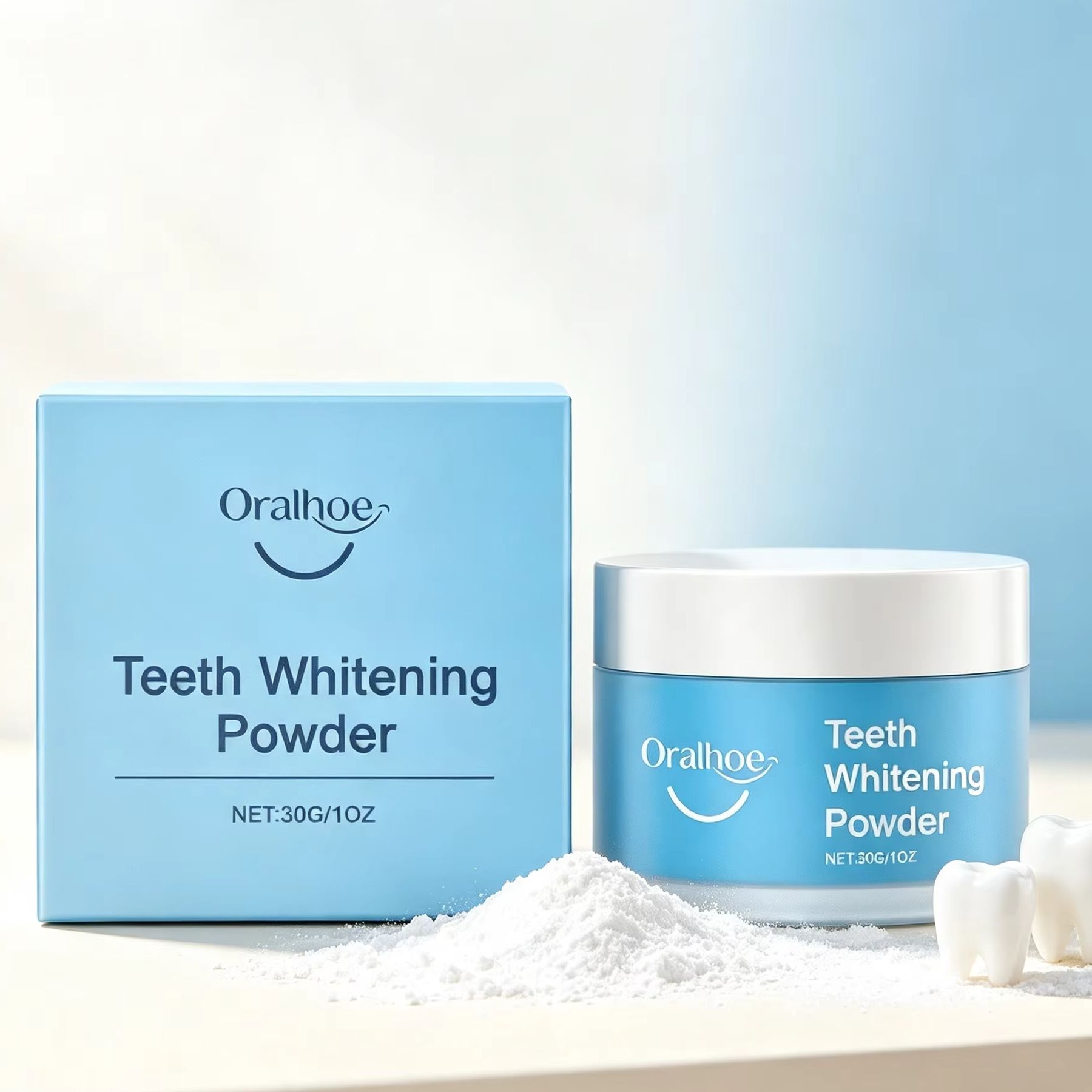 Oralhoe Tooth Powder for Brush - Teeth Whitening Results review and price