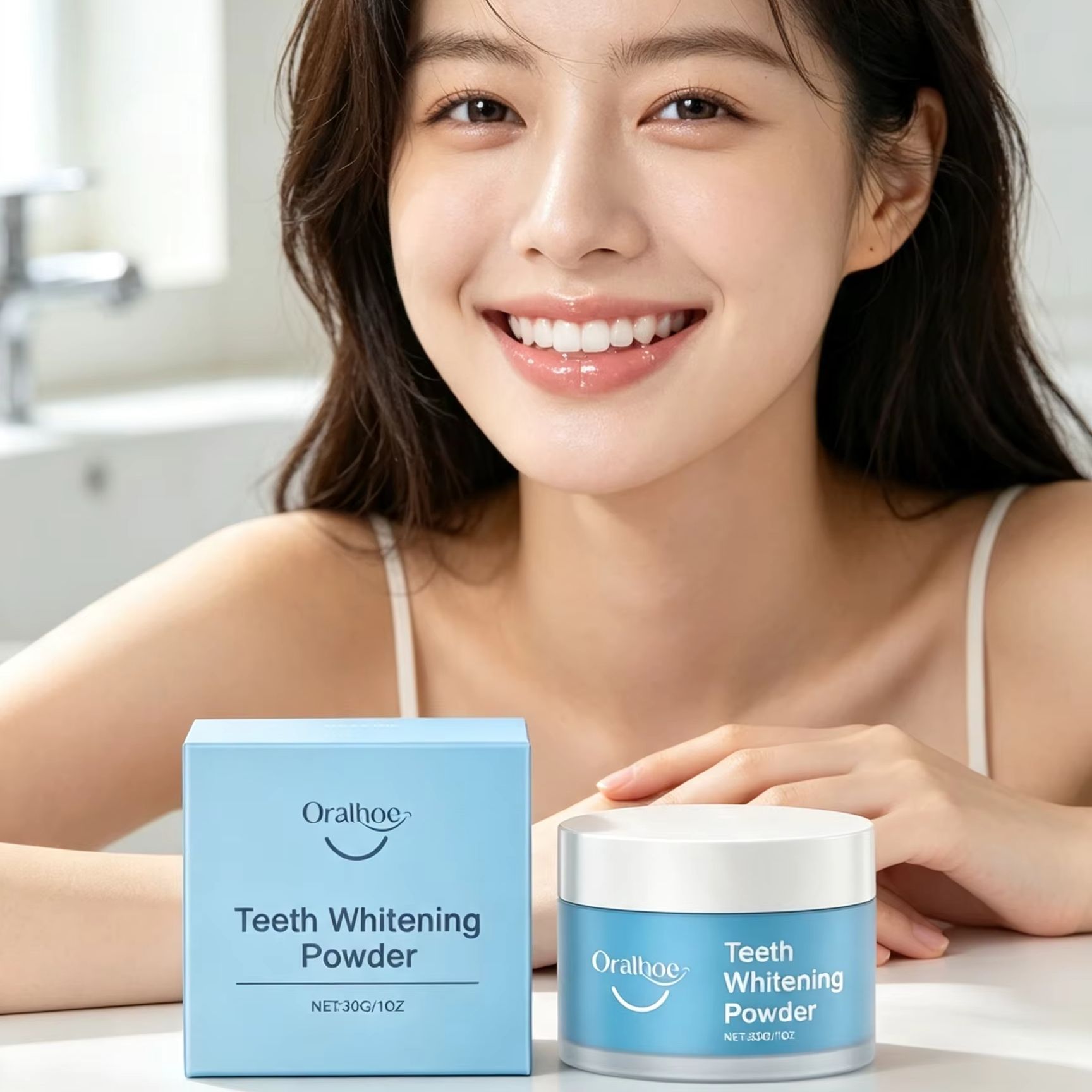 Oralhoe Tooth Powder for Brush - Teeth Whitening Results review and price