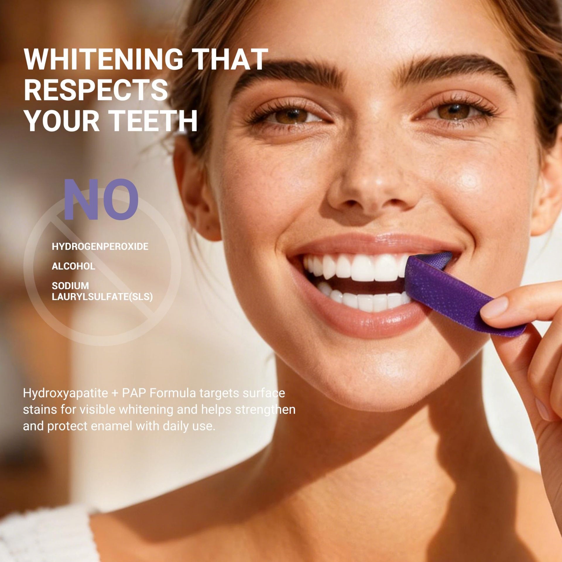 Purple Teeth Whitening Strips  - Teeth Whitening Retainer review and price