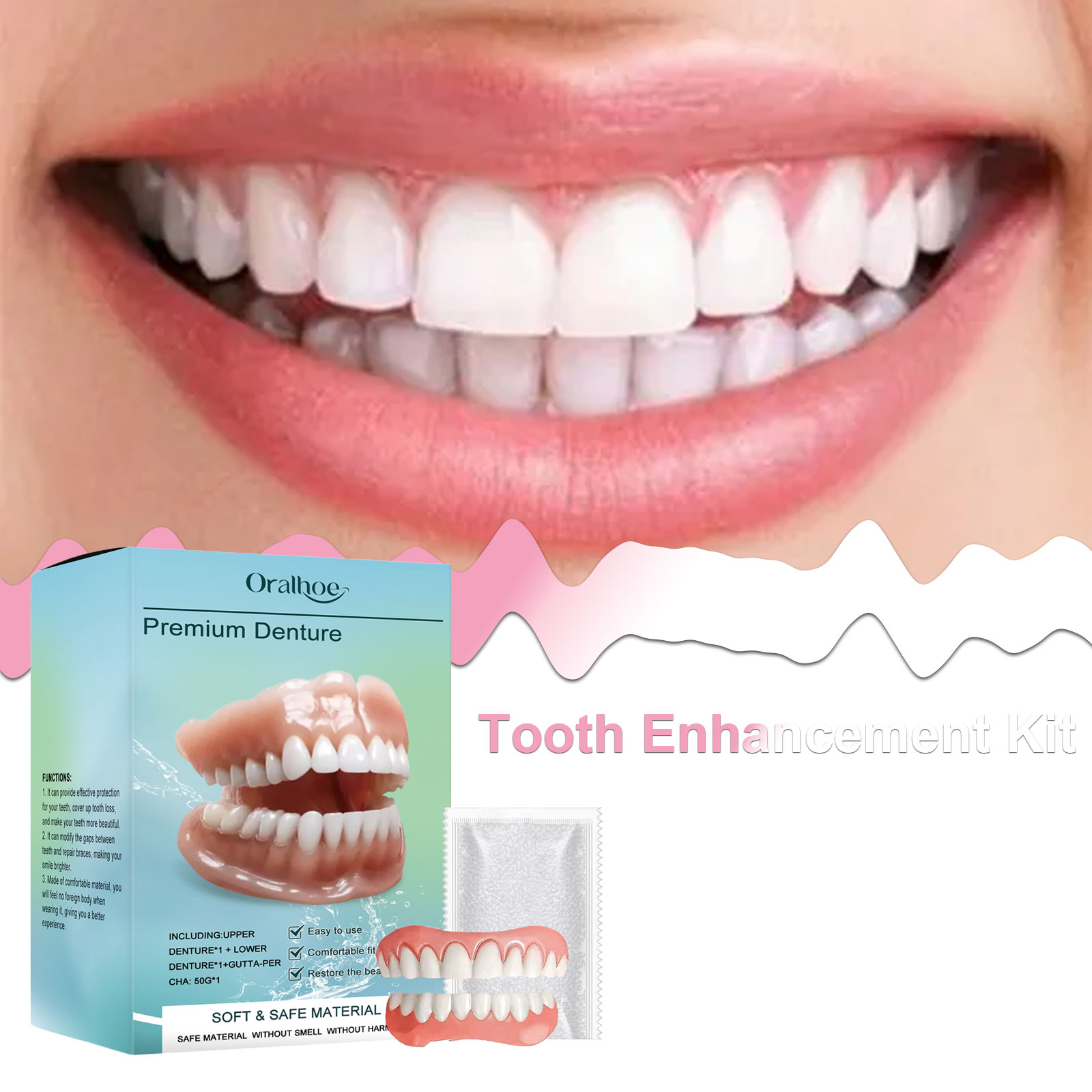 Oralhoe Teeth Decorating Set C - Teeth Whitening Mask review and price