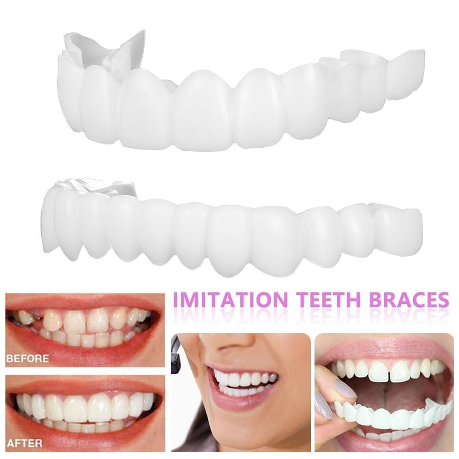 2pcs Men Women Temporary Teeth - Teeth Whitening Mask review and price