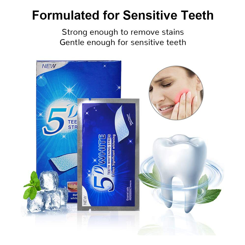 5D White Teeth Whitening Strip - Teeth Whitening Results review and price