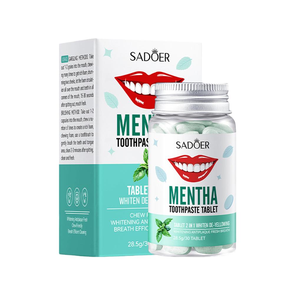 Mint Solid Toothpaste Tablets  - Teeth Whitening App review and price